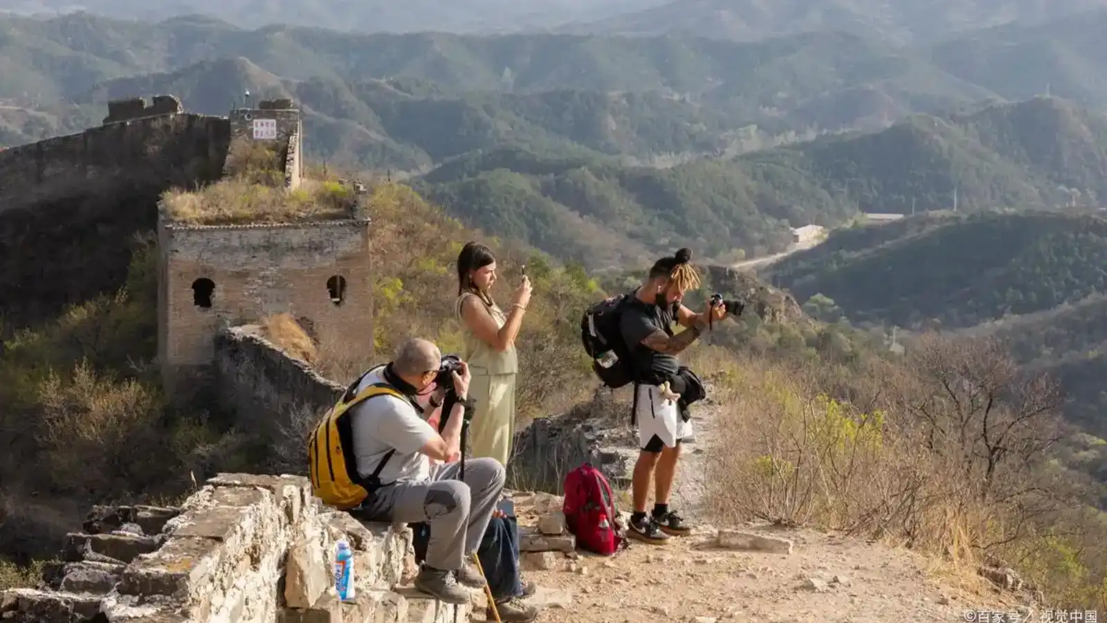 Hiking route along Jinshanling Great Wall
