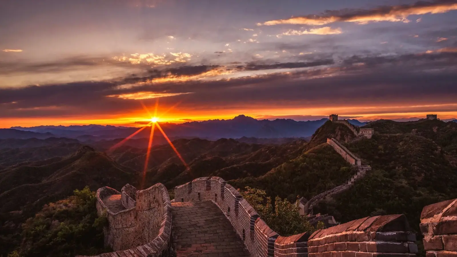 Mutianyu Great Wall scenic view