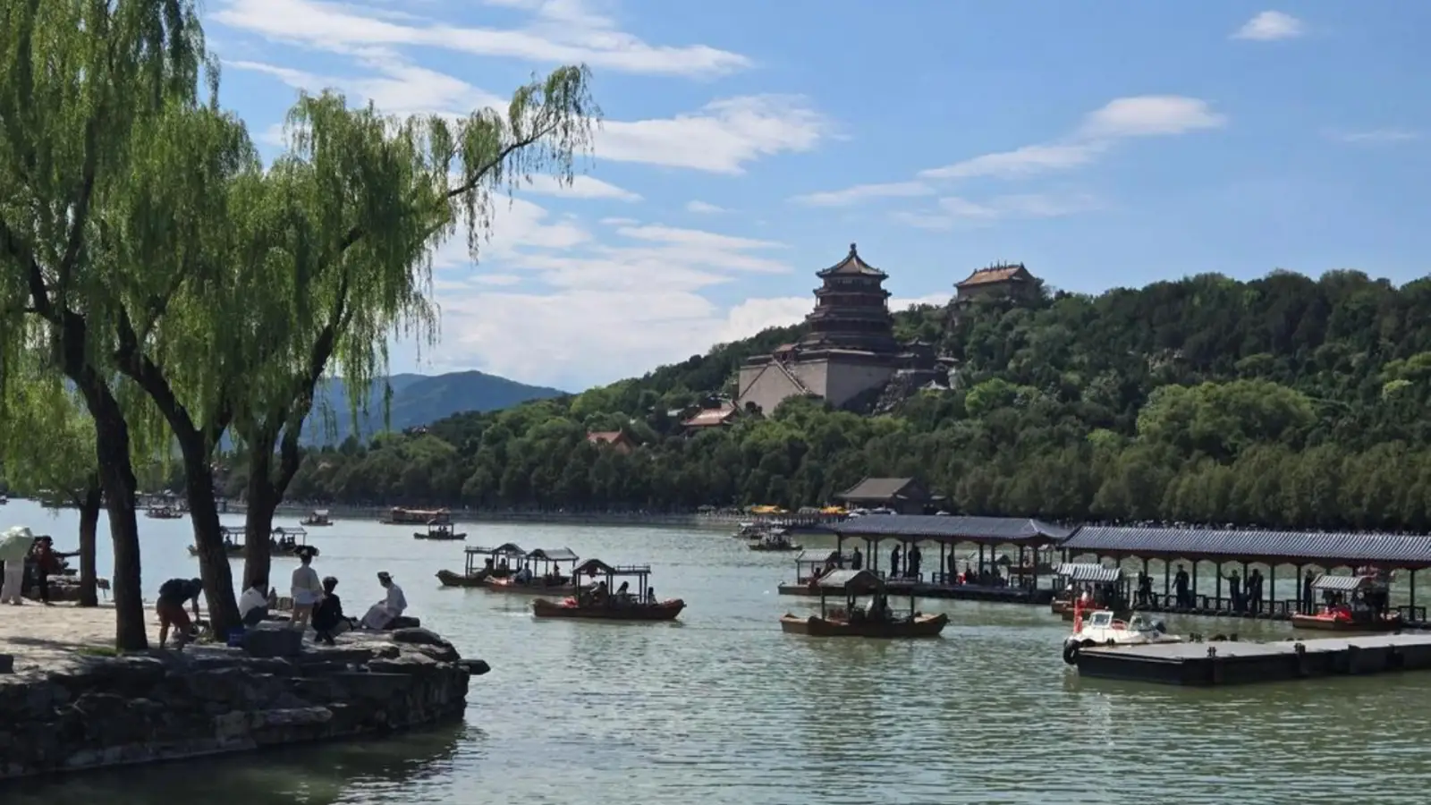 Kunming Lake panoramic view at Summer Palace Beijing